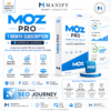 Moz Pro 1 Month Subscription with Keyword Research Rank Tracking Domain Authority and SEO Audit Tools