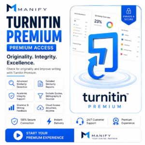 Turnitin Premium Access with Similarity Report, Academic Writing Support and Research Review ToolsSimilarity Report and Academic Writing Support